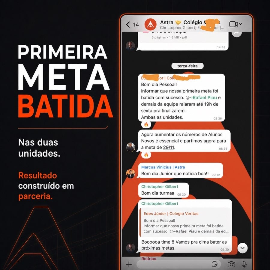 Primeira meta batida
