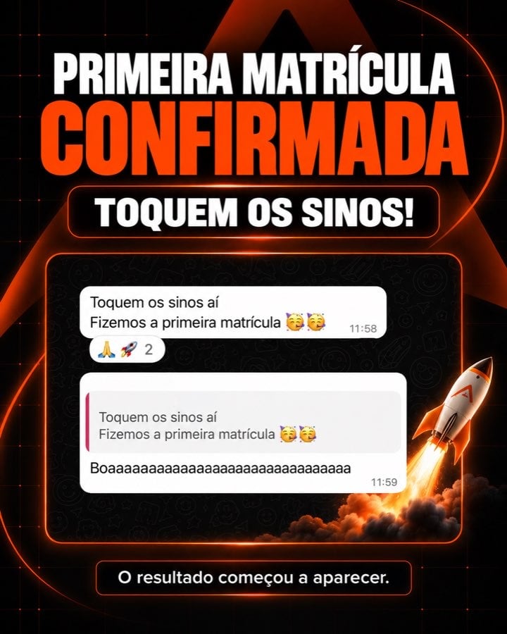 Primeira matrícula confirmada