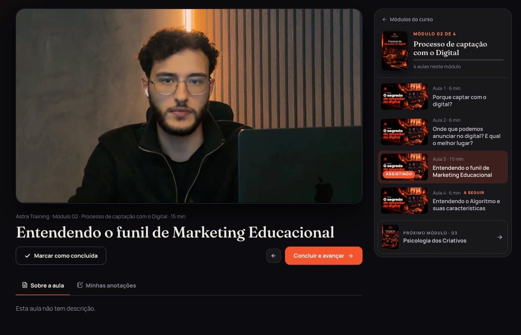 Aula: entendendo o funil de marketing educacional